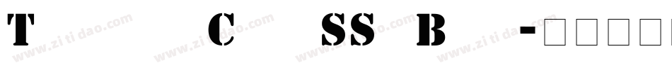 Template Caps SSi Bold字体转换